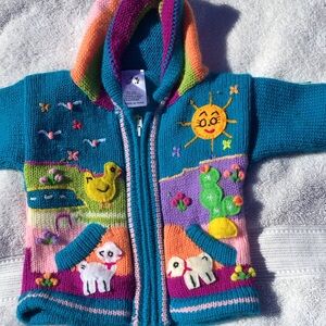 Colorful Kids Hooded Jacket